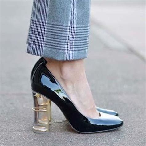 perspex heels zara.